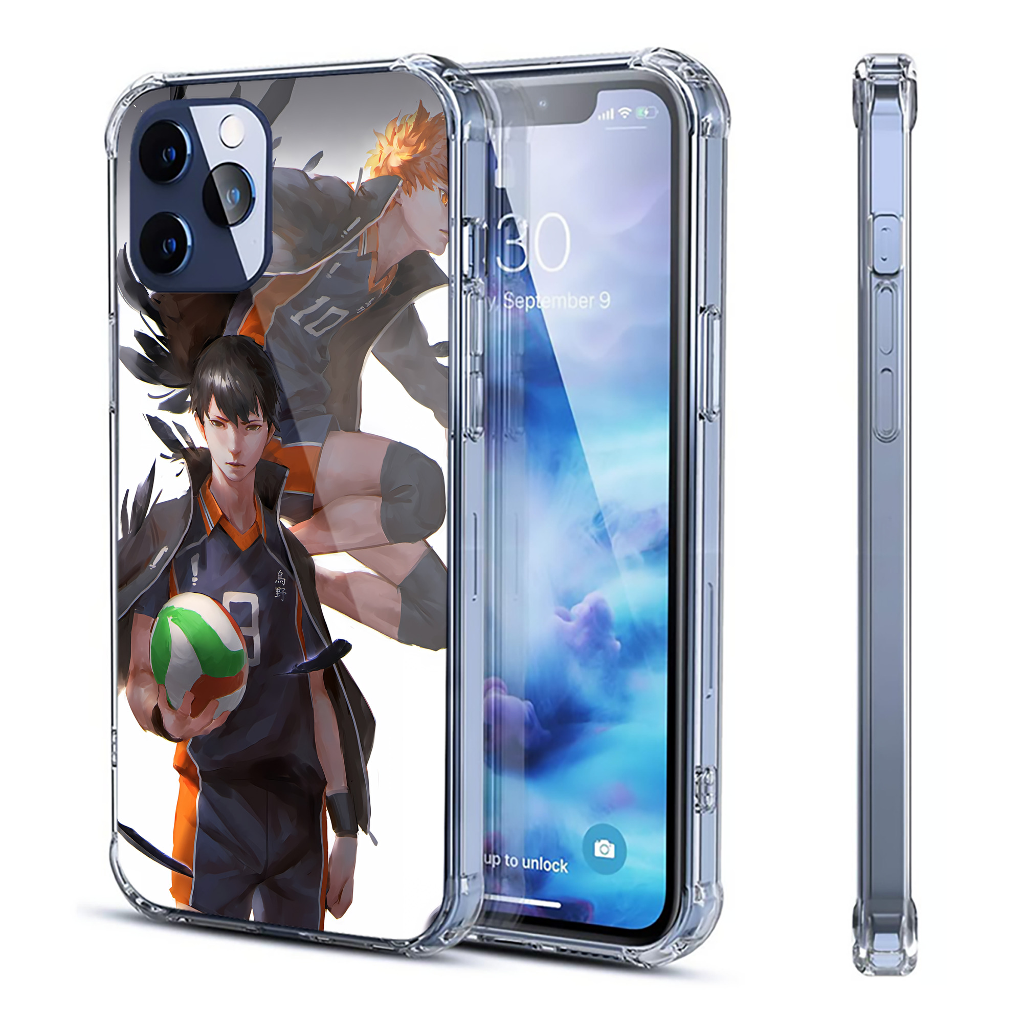 （画像用） ハイキュー!! Haikyu!! 【iPhone 12シリーズ対応】透明スマホケース（クリアソフトケース）